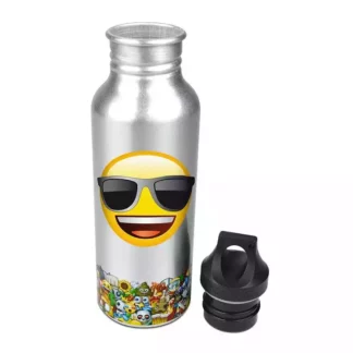 Emoji Water Bottle Sunglasses Silver
