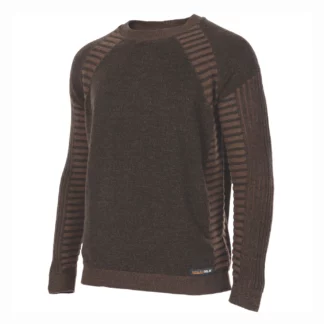 ME1733 technical sweater brown