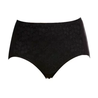 No Ride Up Lace Full Brief Black