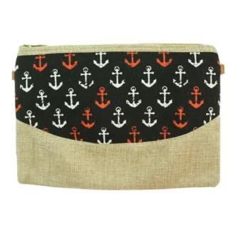 BM176BLACK anchors cosmetic bag