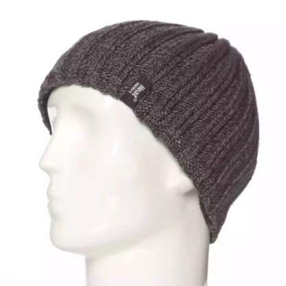 Mens Heat Holder Hat Charcoal 2