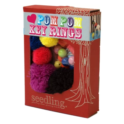 Pom Pom Key Rings boxed