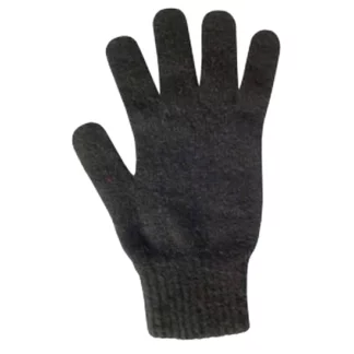Possum Merino Full Finger Gloves Black