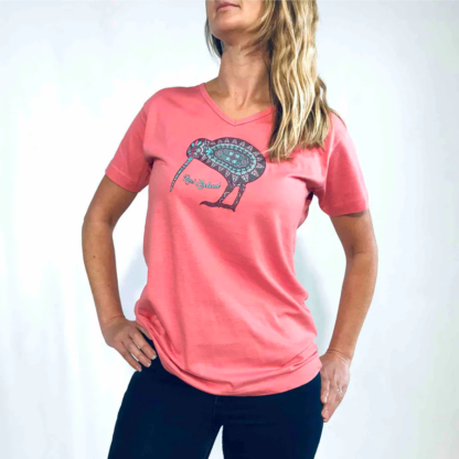 140KP womens pink NZ tee 1