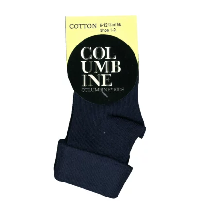 308 Turn Over Top Cotton Sock Navy