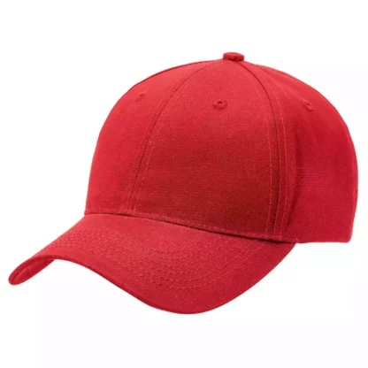 8007 Plain Polyester Cap Red