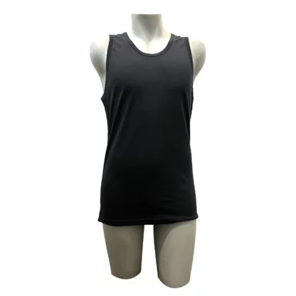 BMP054 Merino Singlet Black front