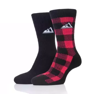 Thermal Boot Sock 2pack Black Red