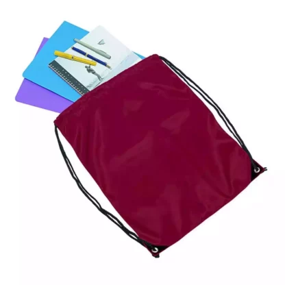 b229 Polyester Backsack Maroon