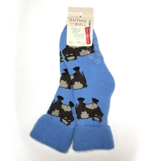 Cow Bed Sock Blue