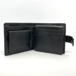 Mens Leather Wallet Black 3