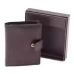 Mens Upright Wallet with Tab Black 2