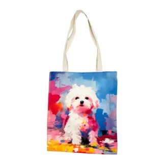 BG405 3 White Dog Bag