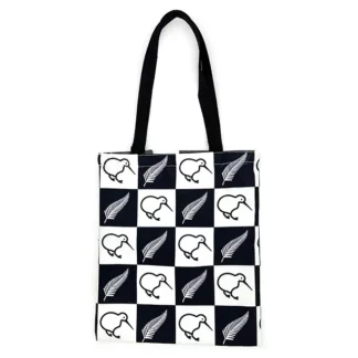 BG901 1 Kiwi Fern Bag Black White