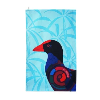 Bold Bright Pukeko Tea Towel