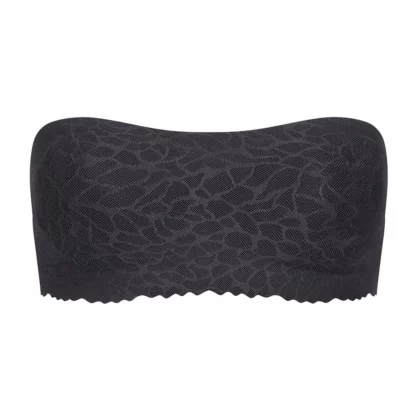 Lace Strapless Crop sloggi Zero Feel Bandeau Bra Black 1