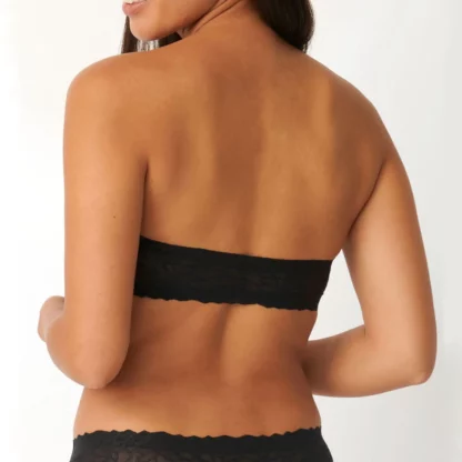 Lace Strapless Crop sloggi Zero Feel Bandeau Bra Black 3