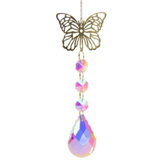 BLC037 Butterfly Cut out with Ball Crystal