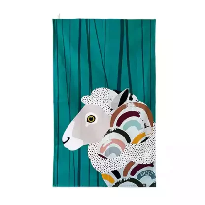 Tea Towel Bold and Bright Sheep