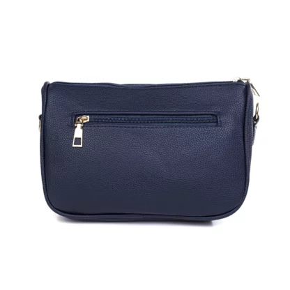 b6110N Navy Crossbody:Shoulder Bag with Wide Strap 2