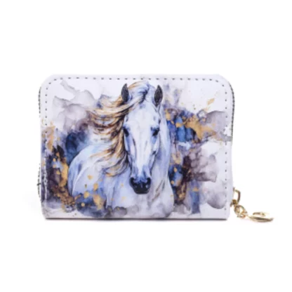 bp1245 Grey Horse with White Mane Card Holder