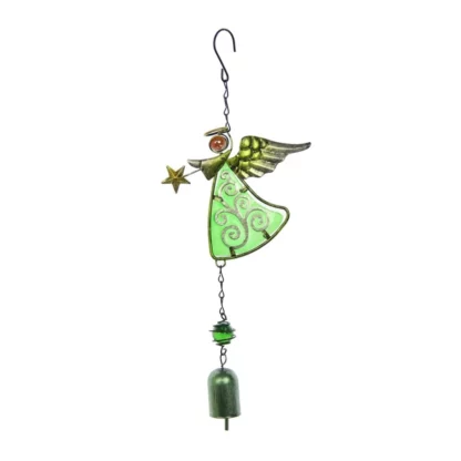 wind chime green angel